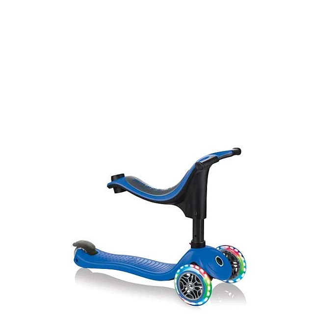 Globber 4 in 1 scooter with stabilizer, GO UP Sporty Lights - Blue