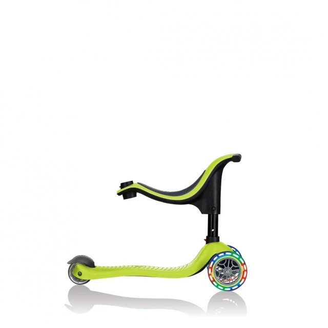 Globber 4 in 1 scooter with stabilizer, GO UP Sporty Lights - Green