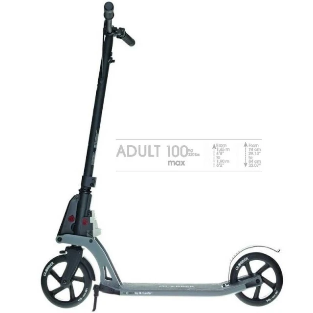 ONE K180 scooter for adults - black