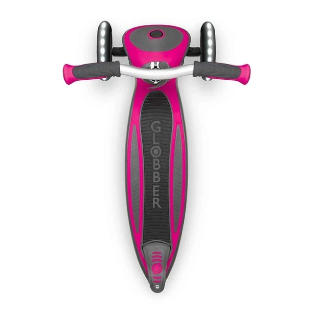 Globber Master Lights 3 Wheel Scooter, Pink