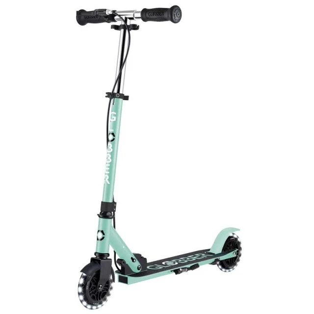 Scooter with handbrake FLOW ELEMENT JUNIOR LIGHTS, mint