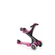 Тротинетка с родителски контрол 5 в 1 Globber Go Up Comfort Lights - розова