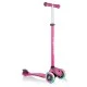 Тротинетка с родителски контрол 5 в 1 Globber Go Up Comfort Lights - розова