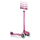 Тротинетка с родителски контрол 5 в 1 Globber Go Up Comfort Lights - розова