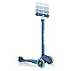 Тротинетка с родителски контрол 5 в 1 Globber Go Up Comfort Lights - синя
