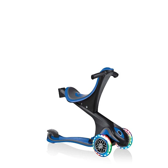 Globber Go Up Comfort Lights 5 in 1 Parental Control Scooter - Blue