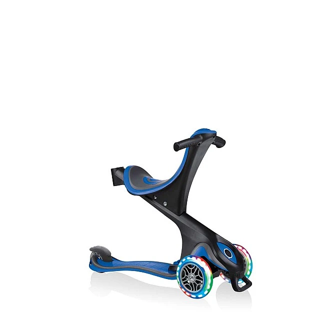 Globber Go Up Comfort Lights 5 in 1 Parental Control Scooter - Blue