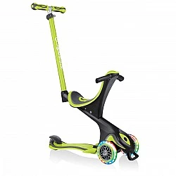 Тротинетка с родителски контрол 5 в 1 Globber Go Up Comfort Lights - зелена