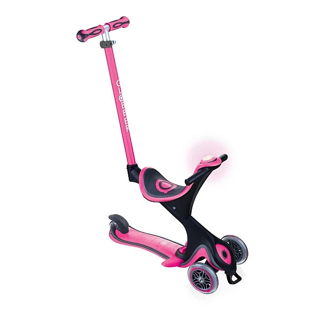 Globber Go Up Comfort Play 5 in 1 Scooter with Parental Control - Pink