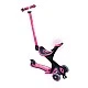 Тротинетка с родителски контрол 5 в 1 Globber Go Up Comfort Play - розова