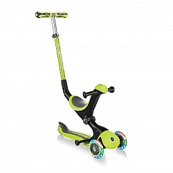 GO UP Deluxe Lights 5 in 1 Parental Control Scooter - Green