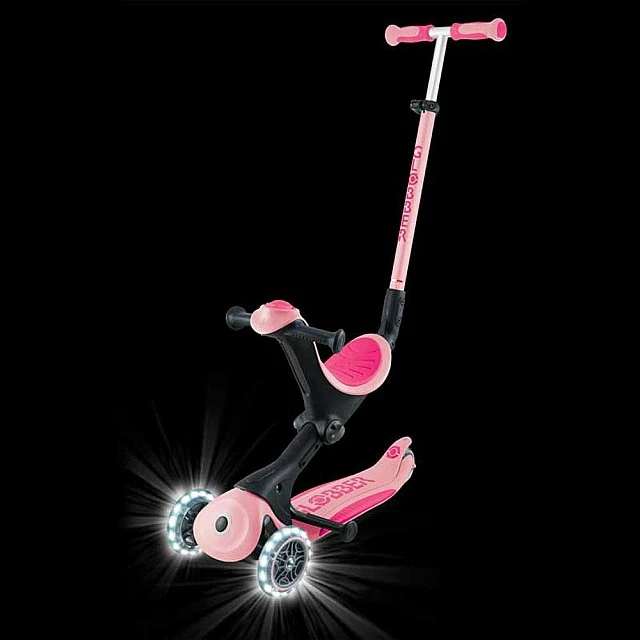 Scooter with parental control GO UP DELUXE LIGHTS, pastel pink