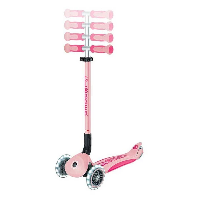 Scooter with parental control GO UP DELUXE LIGHTS, pastel pink