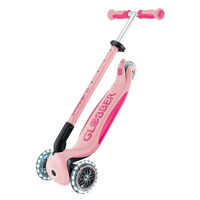 Scooter with parental control GO UP DELUXE LIGHTS, pastel pink