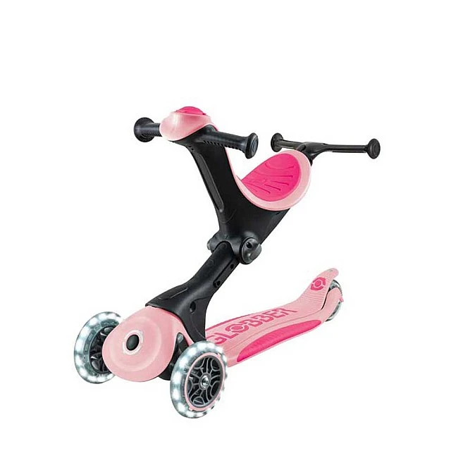 Scooter with parental control GO UP DELUXE LIGHTS, pastel pink