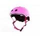 Colored bicycle and scooter helmet, 51-54 cm - Pink