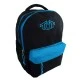 Toneuptone Neon School Backpack, Black/Blue