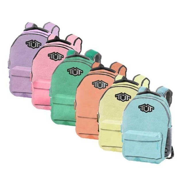 School backpack Toneuptone collection in pastel colors, blue