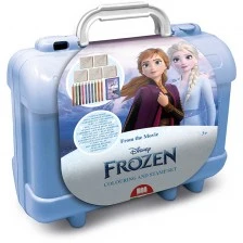 "Frozen 2" creative case with coloring accessories and 5 stamps