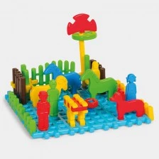 Waffle constructor "My mini farm" of 31 parts