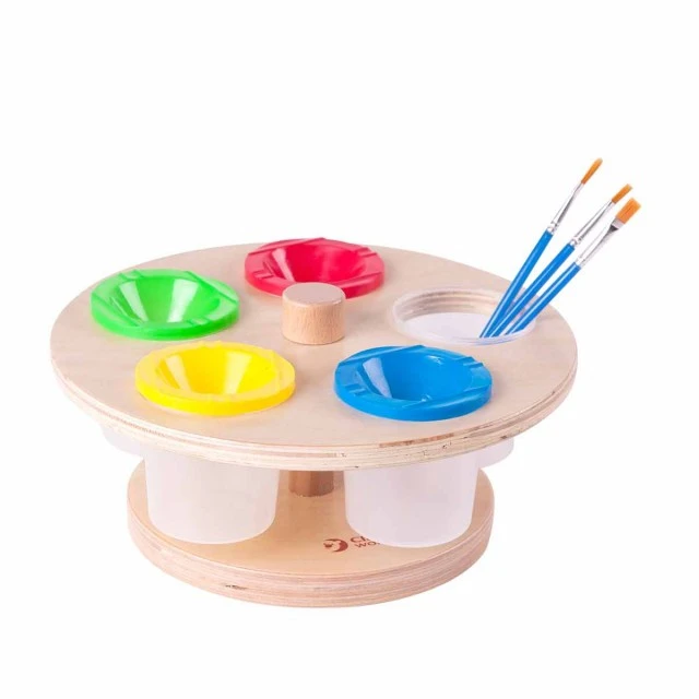 Rotating stand with drawing tools