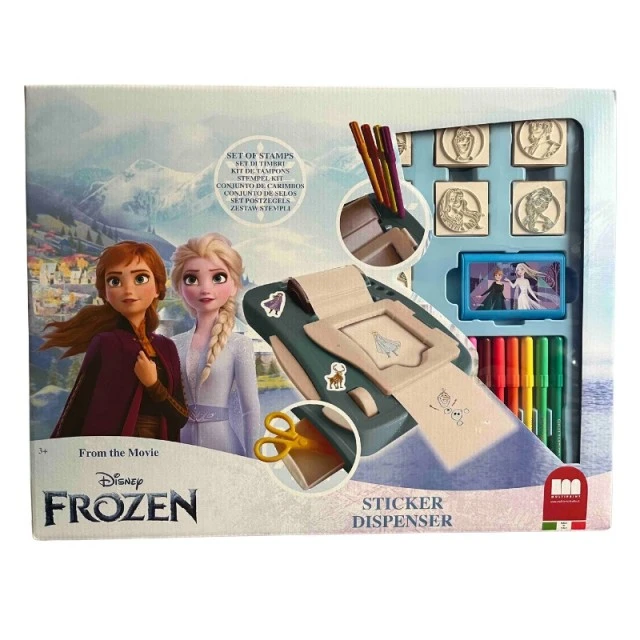 Креативен комплект Frozen 2 с машина за стикери и аксесоари