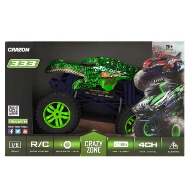 Високопроходим джип Monster, за различни терени, RC 1:10