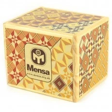 Японски пъзел-касичка, дървена от серията "Менса"