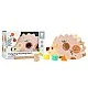 Funny wooden hedgehog - a sorter with a xylophone in pastel colors