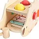 Funny wooden hedgehog - a sorter with a xylophone in pastel colors