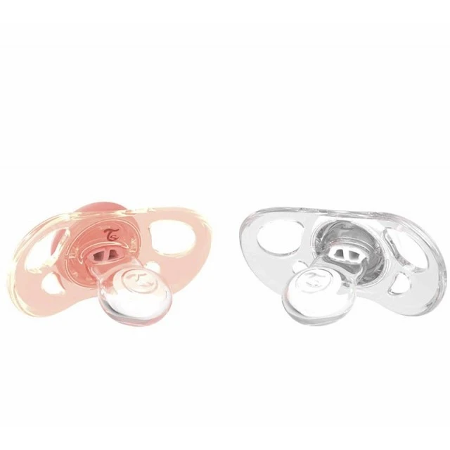 Pacifiers for babies Twistshake 2 pcs. 6+ months black and white