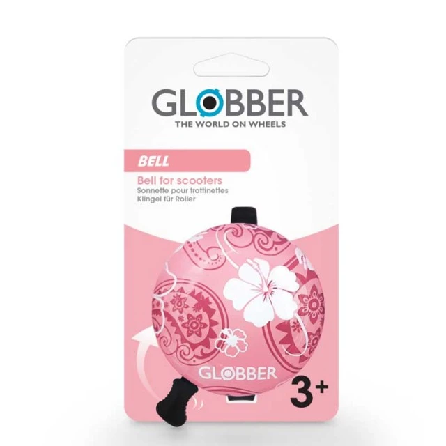 Bell for children’s scooters and tricycles GLOBBER - pastel pink