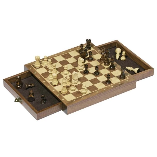 Magnetic chess with drawers
