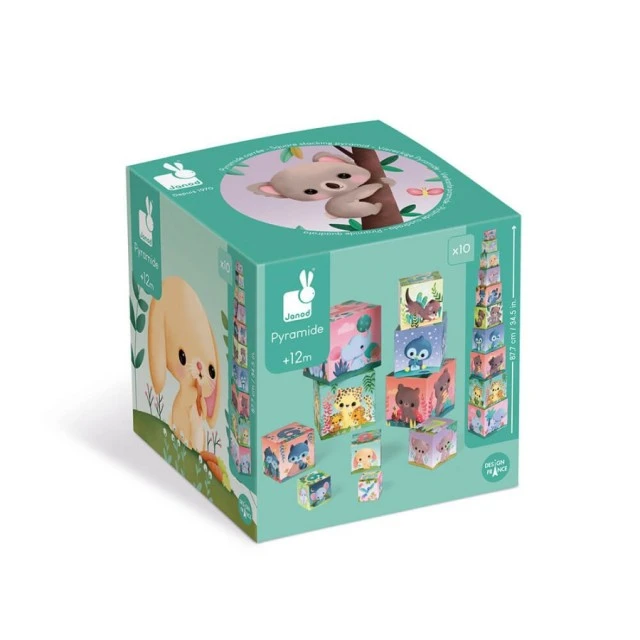 Pyramid of cubes, Cute animals