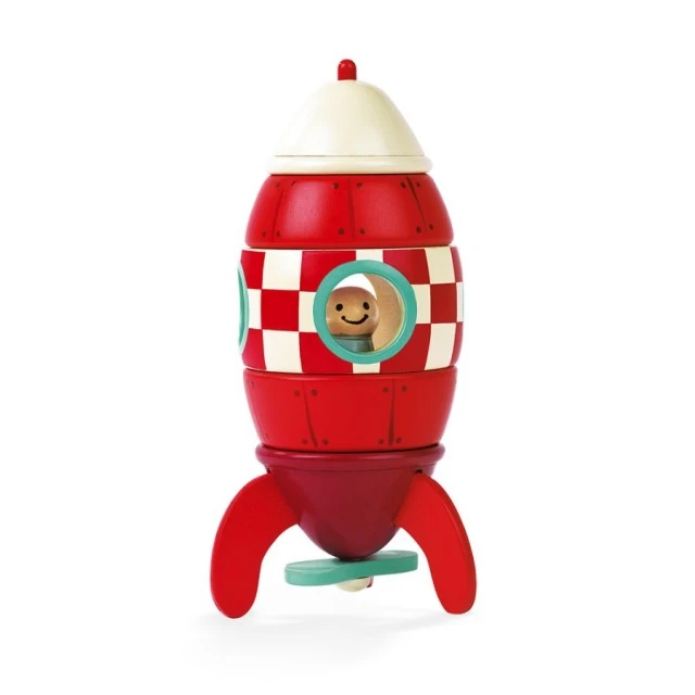 A small magnetic rocket