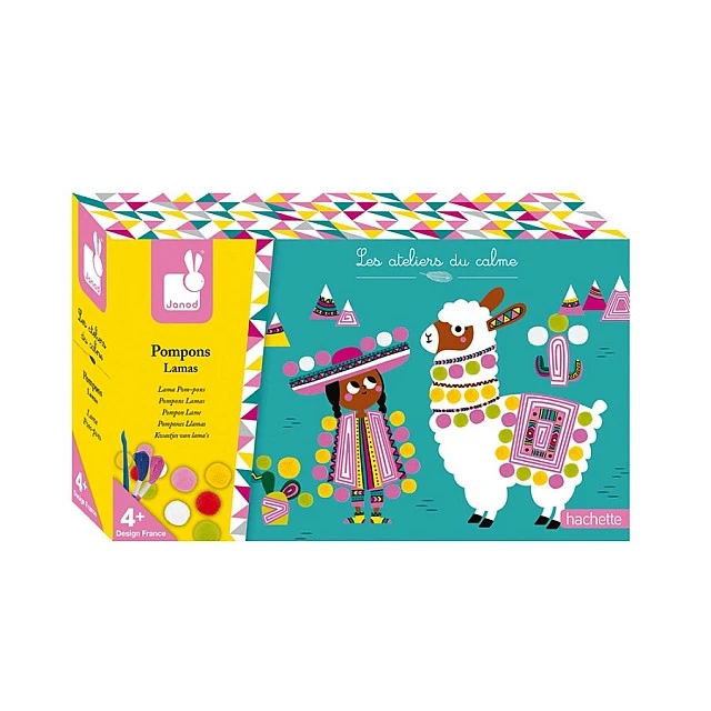 Pom poms llama