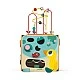 Didactic wooden active cube