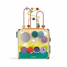 Didactic wooden active cube