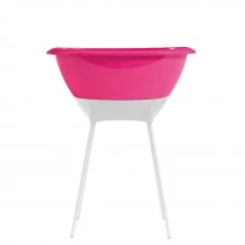 Вана за бебе и бяла стойка Luma - Пурпурно