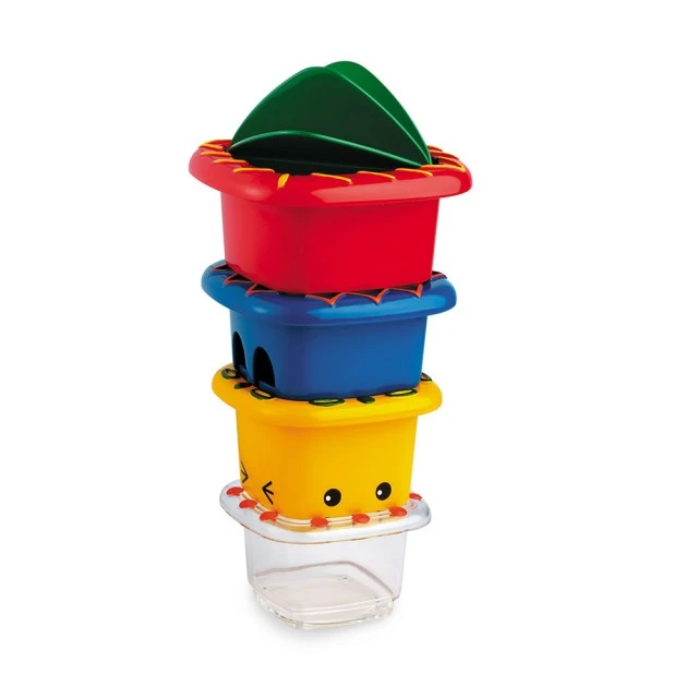 Toy active pyramid with 4 cups - Classic - 12m+