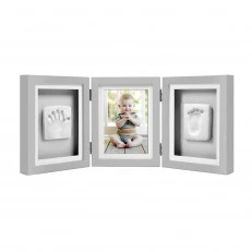 Луксозна рамка за снимка и отпечатък за бюро – сива