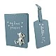 Button Corner Passport holder & Tag