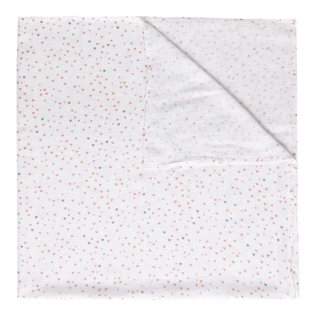 Bebe-Jou Cloth diaper 110x110cm Hearts