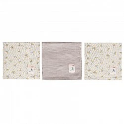 Bebe-Jou 3бр. Тензухени пелени за лице 32х32см Wish Grey