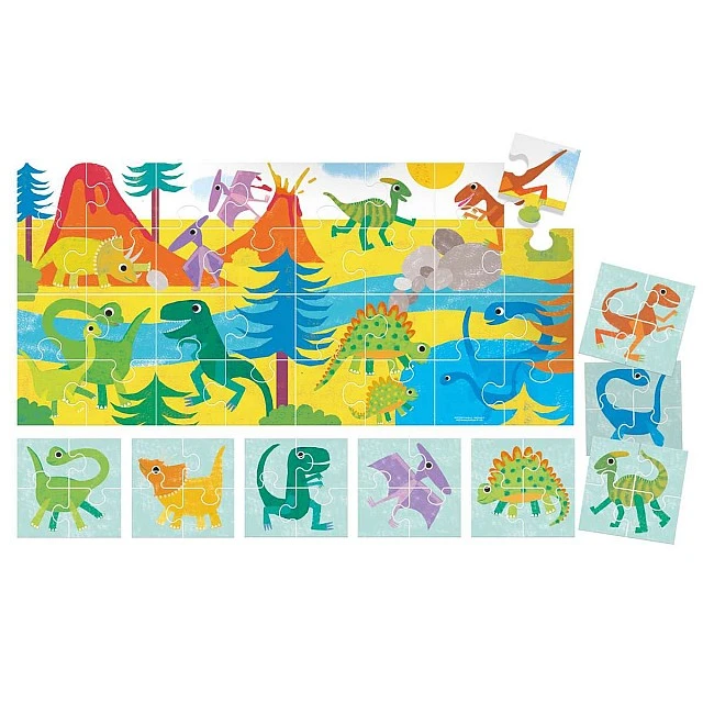 Set of puzzles 8 pcs. – Dinosaurs