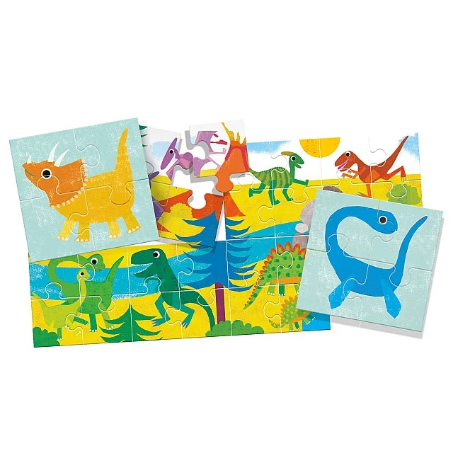 Set of puzzles 8 pcs. – Dinosaurs