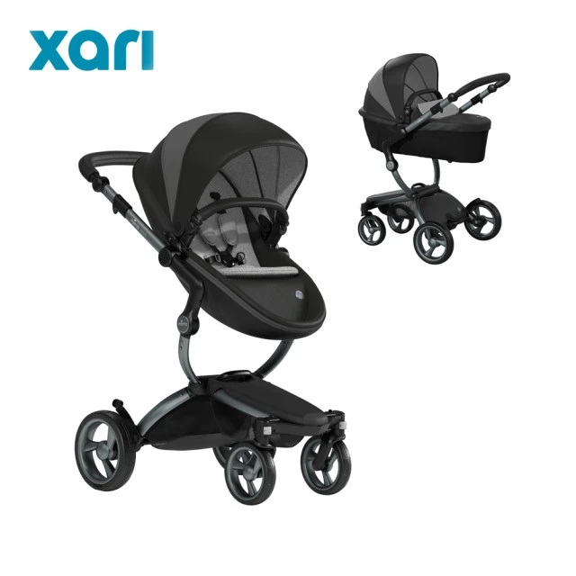 Комбинирана бебешка количка Mima Xari 2в1  - London black Limited