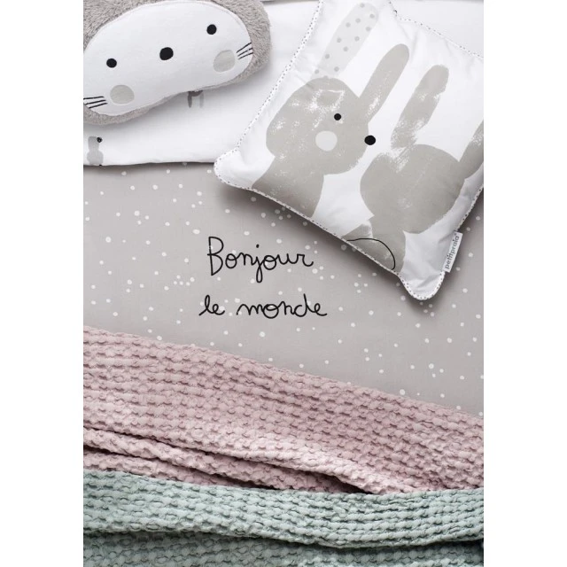 Petit Praia SNOOPS GRIS възглавнички 2 броя BONJOUR LE MONDE