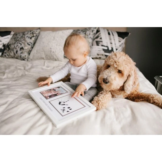 Pearhead Photo frame and ink prints for child and pet - Best friends forever