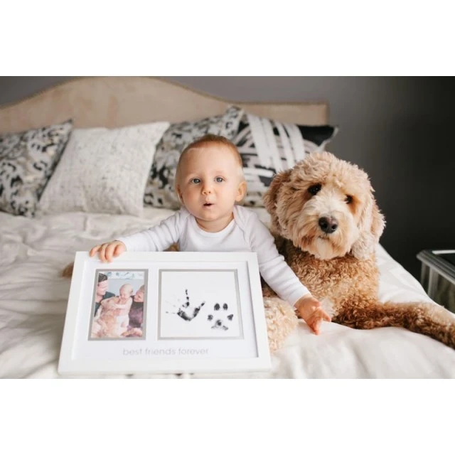 Pearhead Photo frame and ink prints for child and pet - Best friends forever